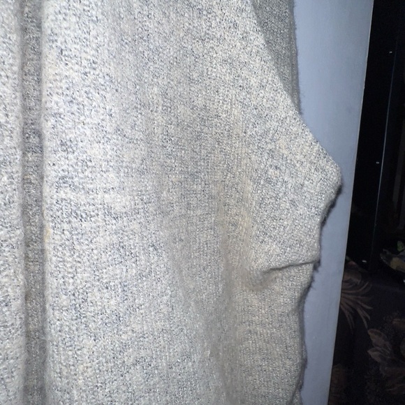 Knit Sweater Mini Dress Tan Kangaroo Pouch Pocket Size Small Just Pleat It Dress - Picture 7 of 10